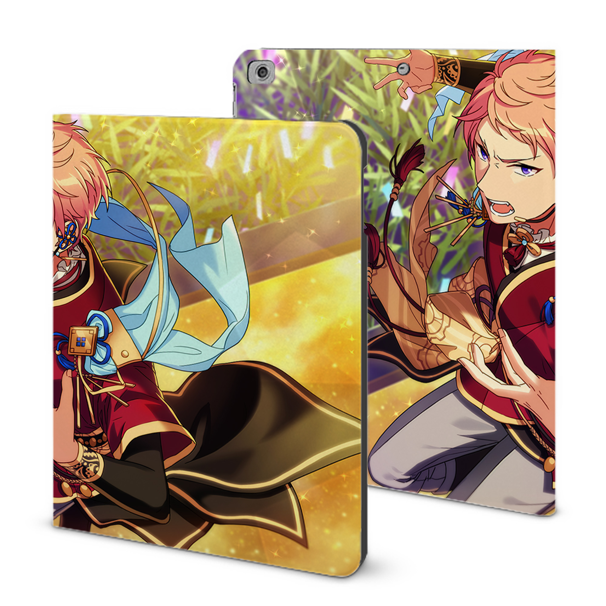 （画像用） あんさんぶるスターズ! Ensemble Stars IPad ケース ブック型 PUレザー TPU 耐衝撃 軽量 薄型 ペン収納なし 全面保護 IPad 各モデル対応